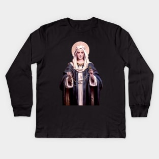 Our Lady of the Rosary Kids Long Sleeve T-Shirt